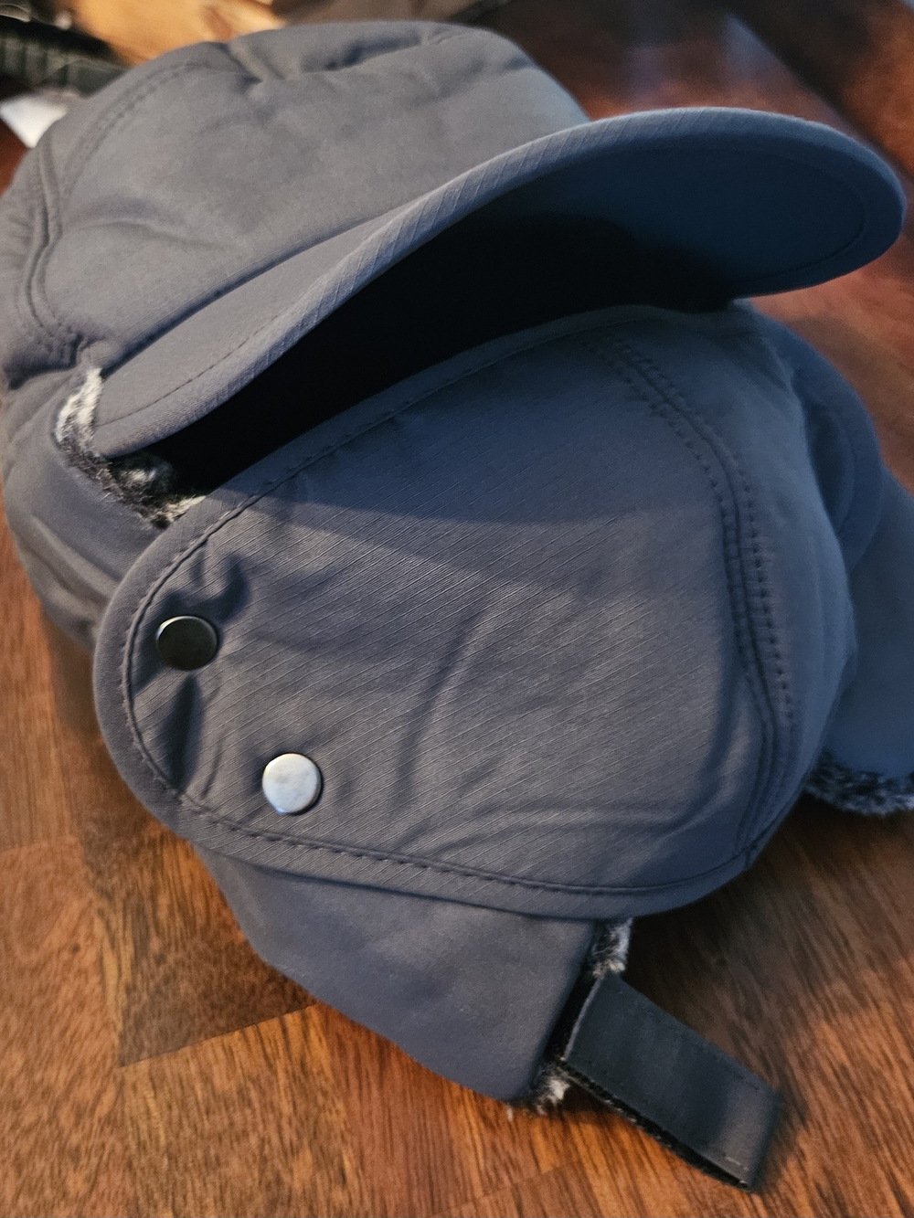 Men's Adjustable Trapper Hat With Earflap And Face Guard - Gray
